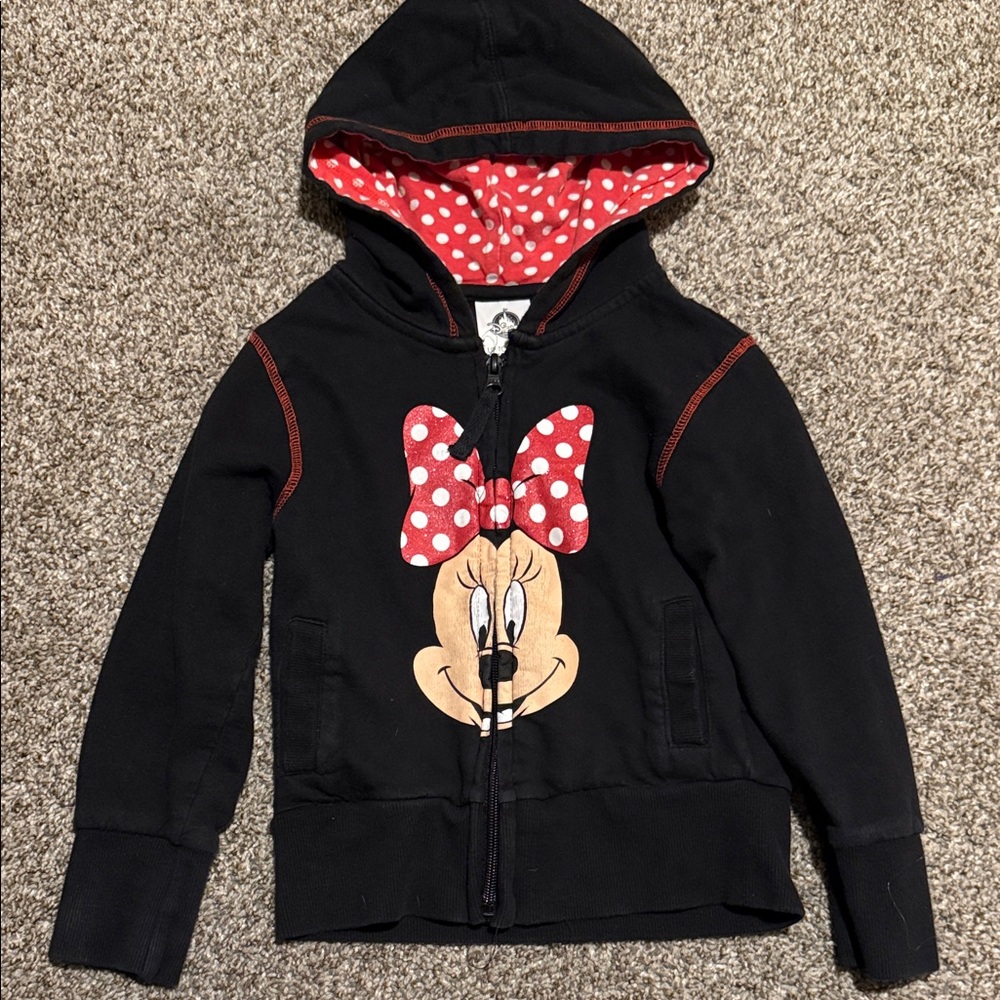 Disney Black and Red Minnie Mouse Hoodie